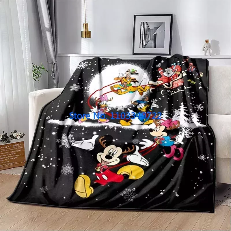 

Mickey Minnie Soft Plush Blanket, Flannel Kids Blanket Throw for Bed Sofa Nap Blankets 150x200cm Boy Girl Festival Gift