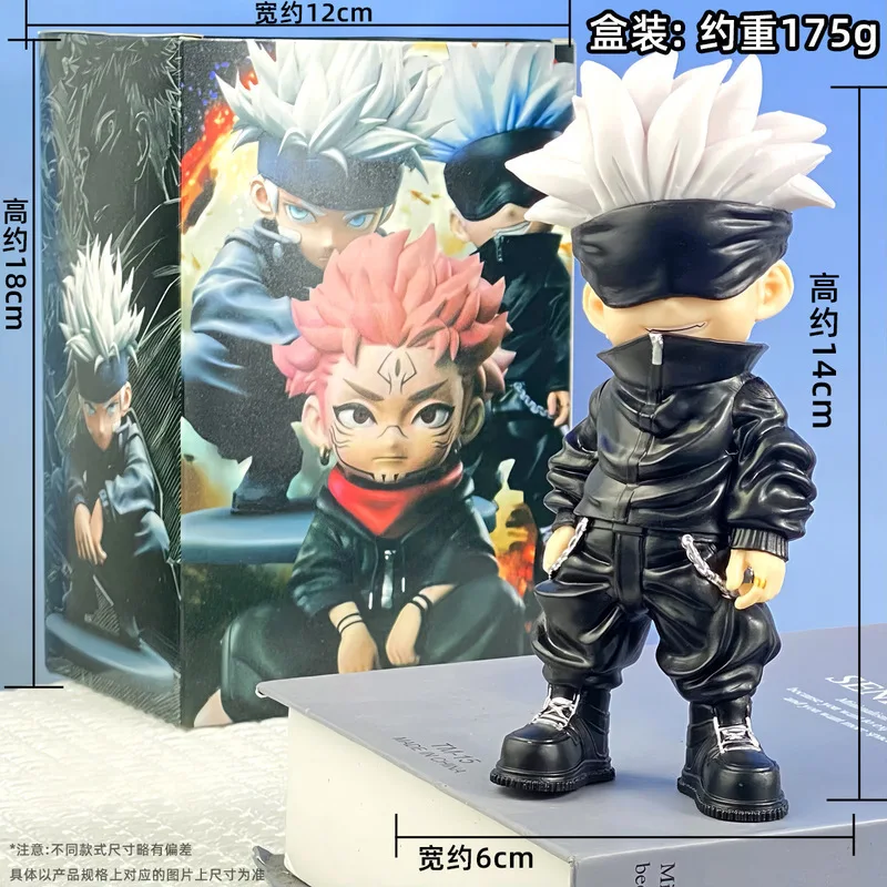 Jujutsu Kaisen: Gojo Satoru Itadori Yuji Fushiguro Megumi عمل نموذج لجسم تمثال رائع هيكل السيارة حلية لعب الصبي الهدايا