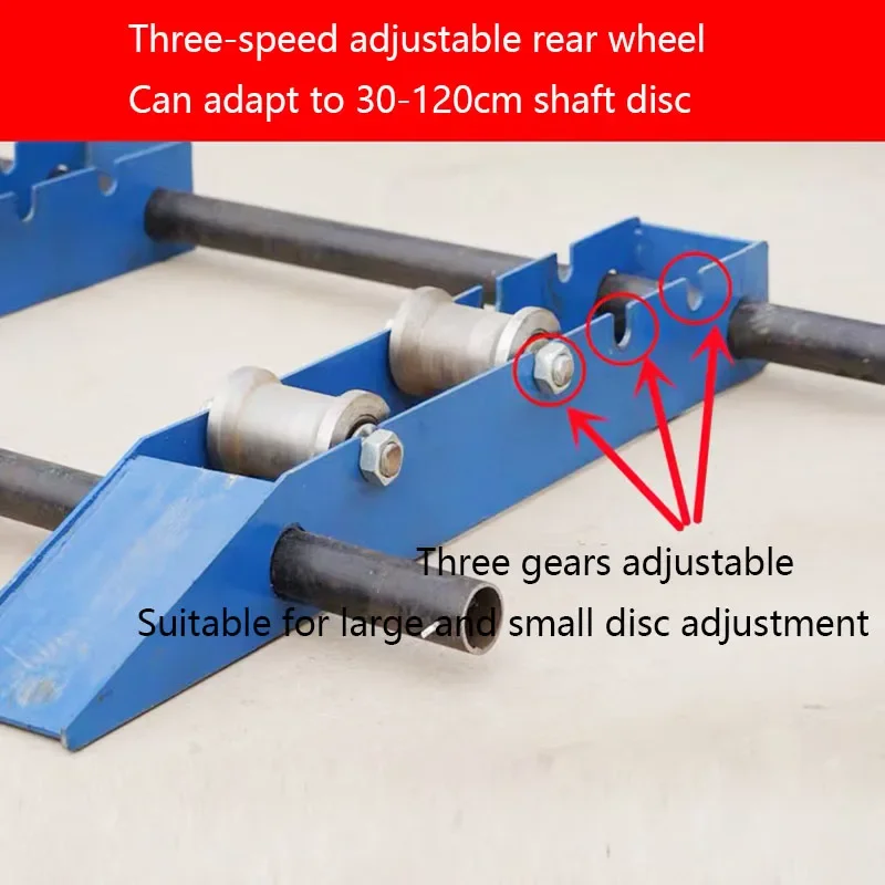 New small-scale ground cow pay-off rack portable cable pay-off reel bracket fiber optic wire horizontal take-up artifact