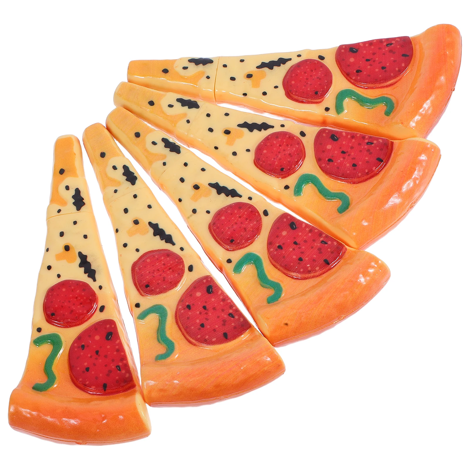 

5 Pcs Simulated Pizza Ballpoint Pen Fun Pens for Adults Food Shaped Novelty Writing Cool Women Plastic Funny