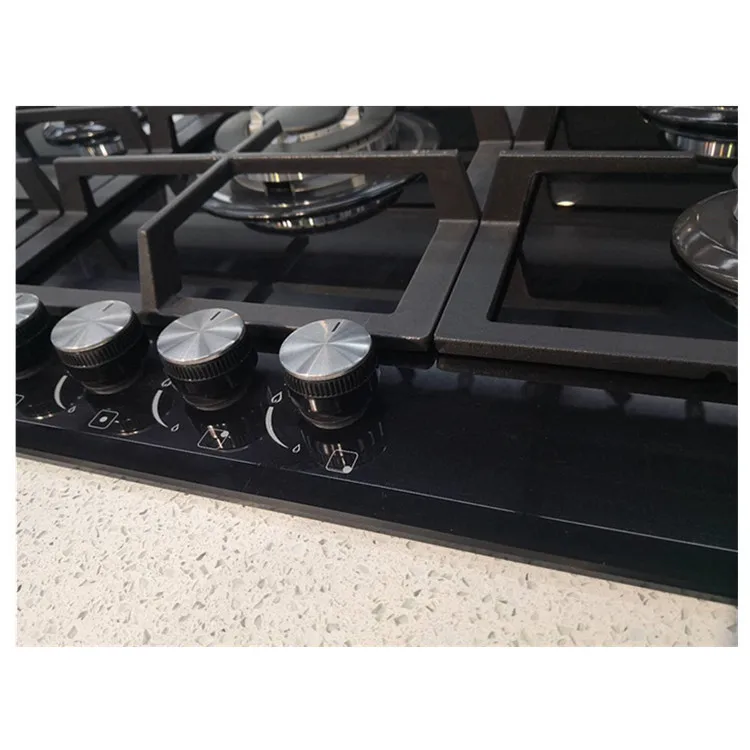 5000W Commercial Induction Cooker - 5-Burner Tempered Glass Gas Stove for Restaurant & Home Kitchen, High Power Energy Saving