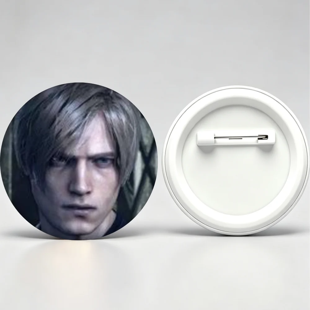 Anime Pins Resident Evil,Cartoon Figure Leon S Kennedy Badge,Handmade Brooches for Backpack Clothes Gifts