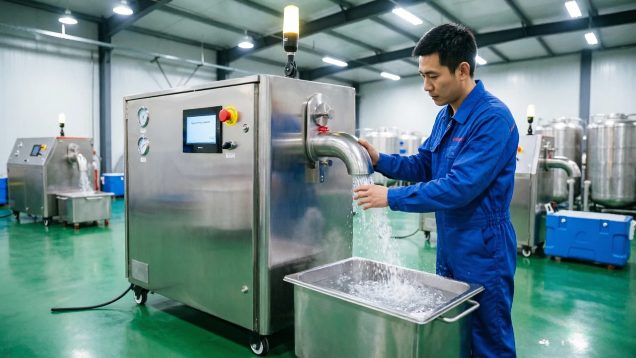 Dry Ice Pellet Making Machine For Food Cold Storage Uniform Solid CO2 Pellets Supermarket Frozen Goods Logistics Machinery