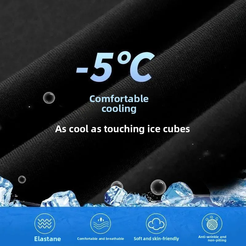 

Trendy Ice Silk Men's orts Five-Part Summer Qui Dry Sports Thin Beach Casual Pants Breathable Polyester Fiber Youth Faion