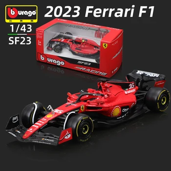 Bburago 1:43 Ferrari SF-23 F1 car model 2023 season alloy luxury vehicle diecast cars formula racing model toy gift
