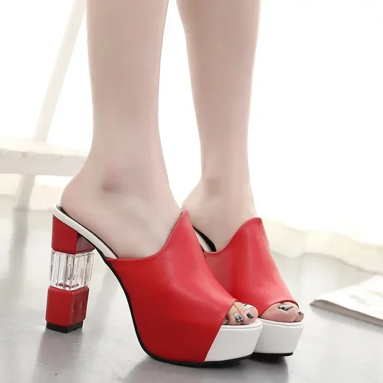2024 Hot Sell New Spring Summer High Heel Women's Sandals Korean Style Wedge Platform Sandals Fashionable Stilettos for Women