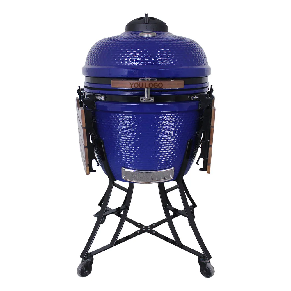 

Керамический гриль Auplex Kamado, 21/24 дюйма, портативный уличный/внутренний курильщик для пиццы для кемпинга и вечеринки, приготовления пищи, угольные грили для барбекю