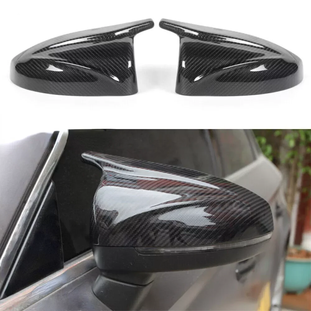 Pair Car Rearview Mirror Cover Side Mirror Cap Covers For Audi A3 S3 8V RS3 2014 2015 2016 2017 2018 2019 2020 Carbon Fibre Look