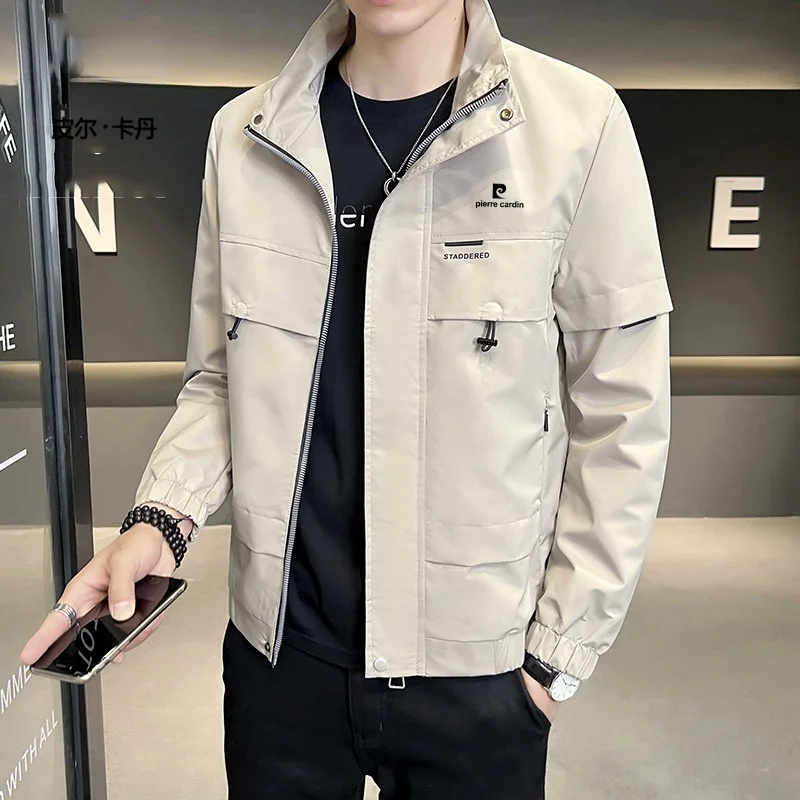 

Pierre Cardin Men's Fleece Lined Thick Casual Workwear Jacket Spring Autumn 2026 New Trend Brand mid Youn Men's Fashion