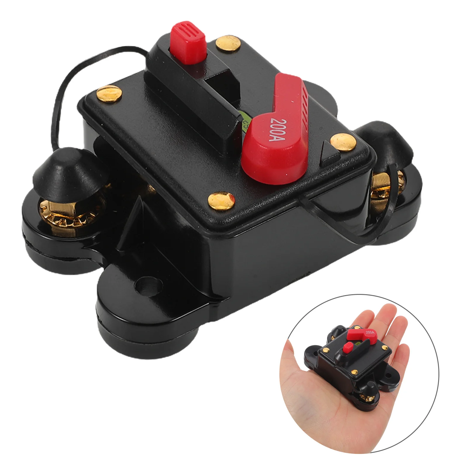 

200A Automotive Circuit Breaker Manual Resettable Fuse For Car Rv Marine Vehicle Power Protection High Current Short Circuit