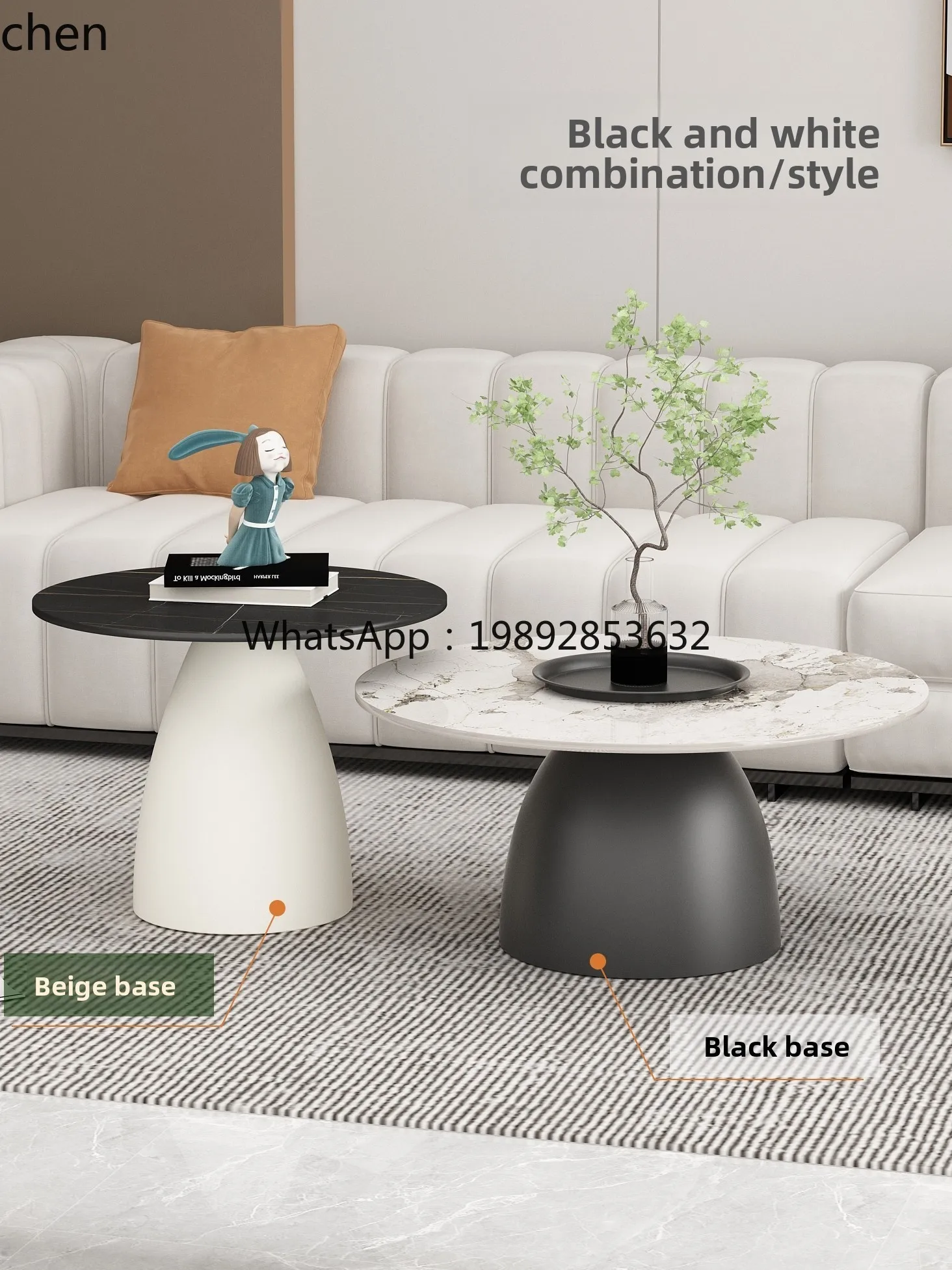 طاولة القهوة W1 الخفيفة الفاخرة الإبداعية أريكة المنزل حافة الجدول طاولة القهوة الخضراء مزيج الحديد المطاوع