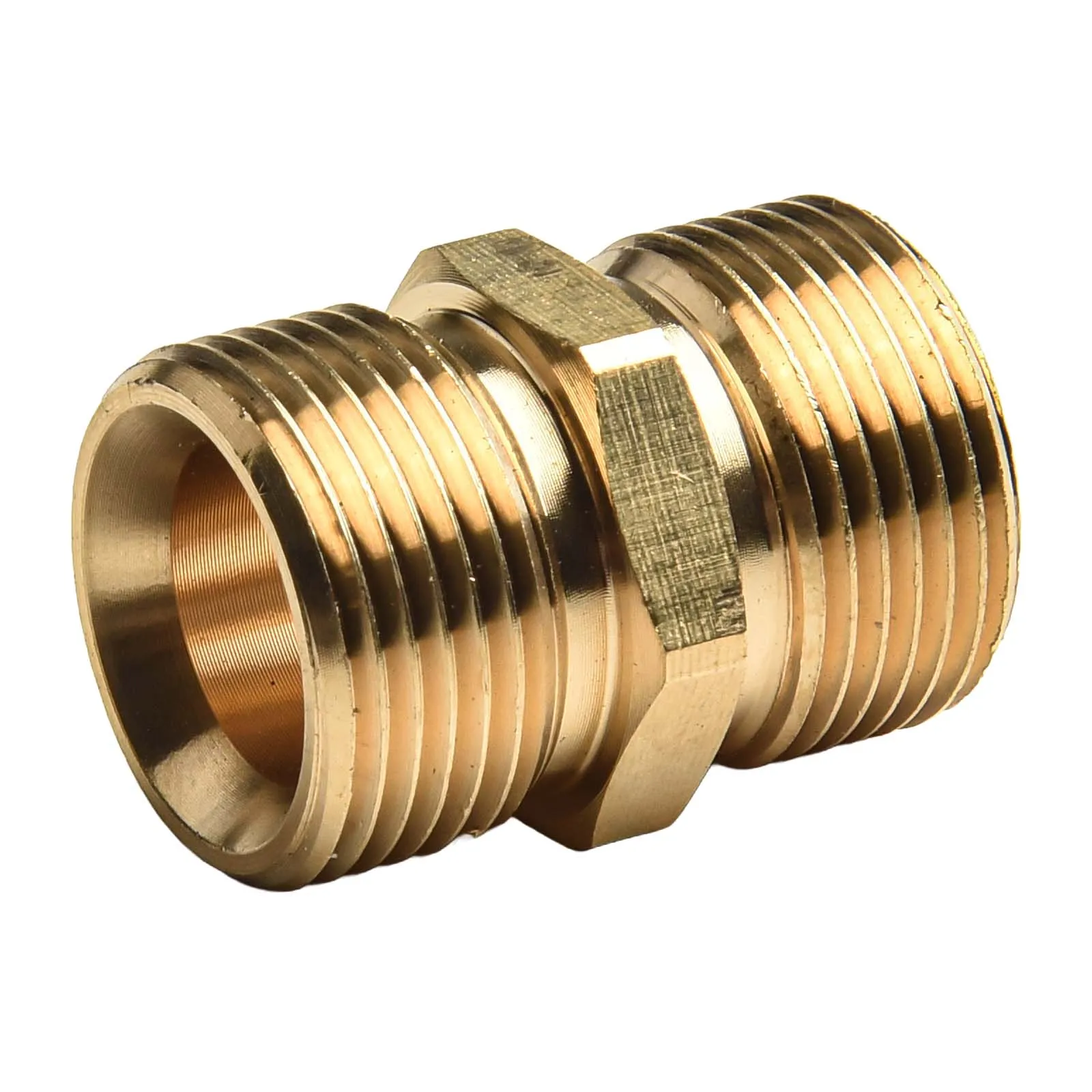 Hose Connect Hose Adapter M22 Rust-resistant Solid Brass Metric Male To Male Tool Pressure Washer Hose Washer Connector