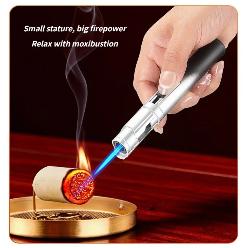 Planet Lightsaber Butane Gas Lighter 360° Use Metal Outdoor Windproof Turbine Torch Jet Lighter Gun BBQ Welding Cigar Tool