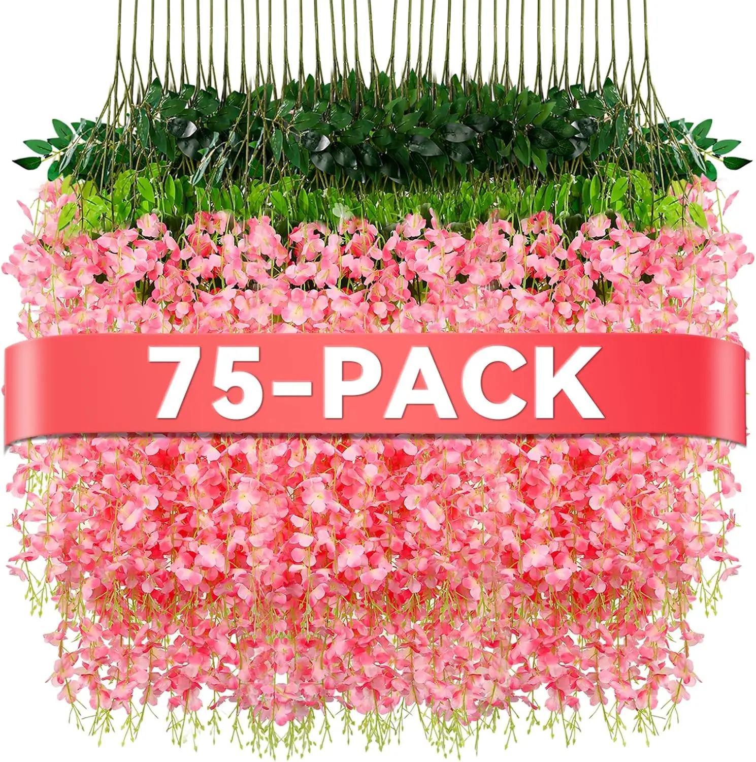 

Hanging Flowers,Fake Hanging Flowers,Wisteria artificiales Garland for Home Wedding Arch Floral Party Garden Ceremony Outdoor De