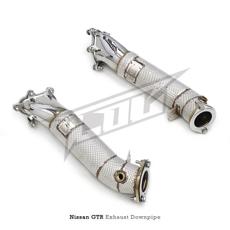 Head Section High flow Pipes Exhaust Pipes branch downpipe Exhaust Pipe with catalyst  For Nissan GTR/GT-R 3.8TT 