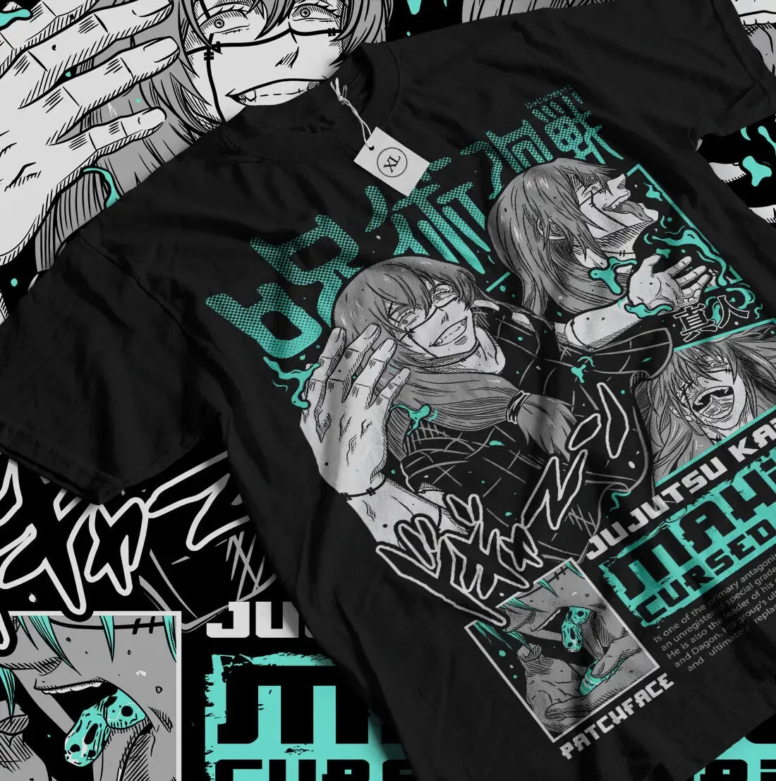 Mahito T-shirt Jujutsu Kaisen Fushiguro Toji horreur Anime cadeaux chemise toutes tailles