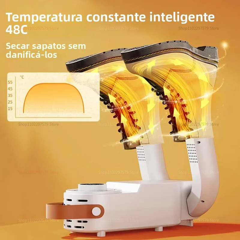 طوي مجفف الأحذية الكهربائية جهاز تدفئة الأحذية سخان التمهيد دفئا حذاء ذكي الموقت مجفف الأحذية إزالة الروائح الكريهة تعقيم مجفف الأحذية