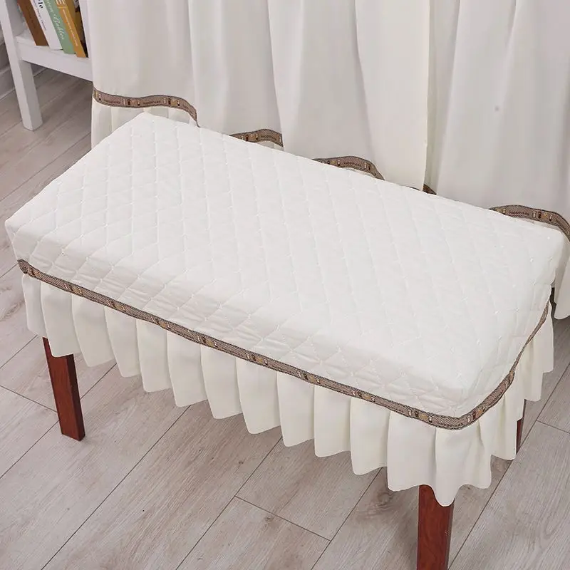 Piano bench cover Shoe clip cotton makeup bench cover cushion chair cover