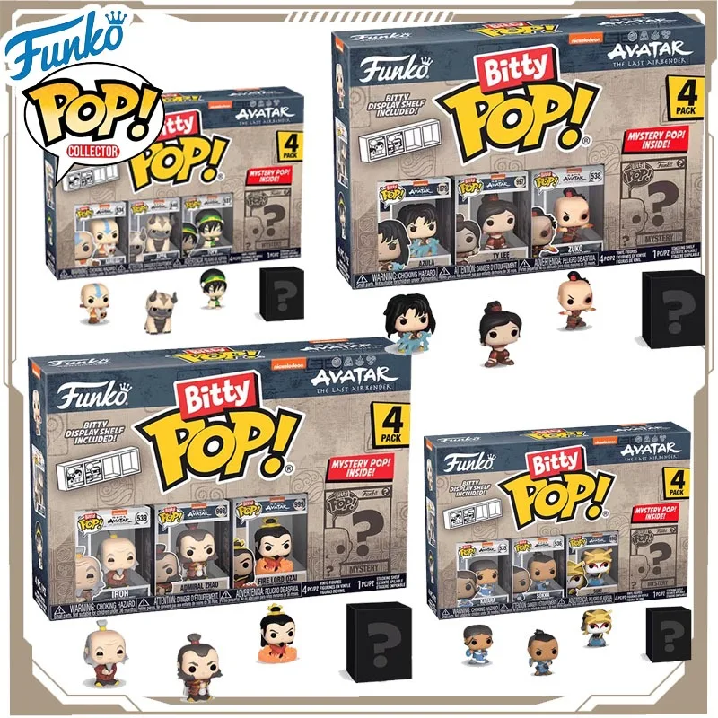 Funko POP الصورة الرمزية الأصلية: آخر Airbender أنيمي الشكل Aang Soka ألعاب شخصيات الحركة للبنين بنات أطفال هدية تحصيل