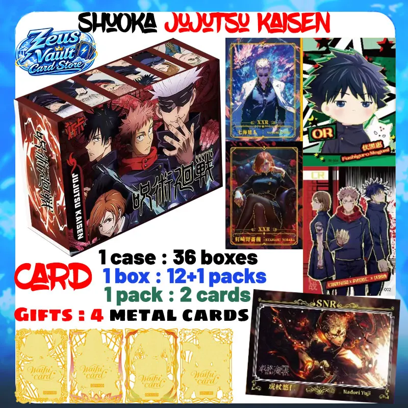 Wholesale 2026 Newest ShuoKa Jujutsu Kaisen Card JJK Game Hobby Collection Cards Gojo Satoru Tendy Party Toys Birthday Gifts