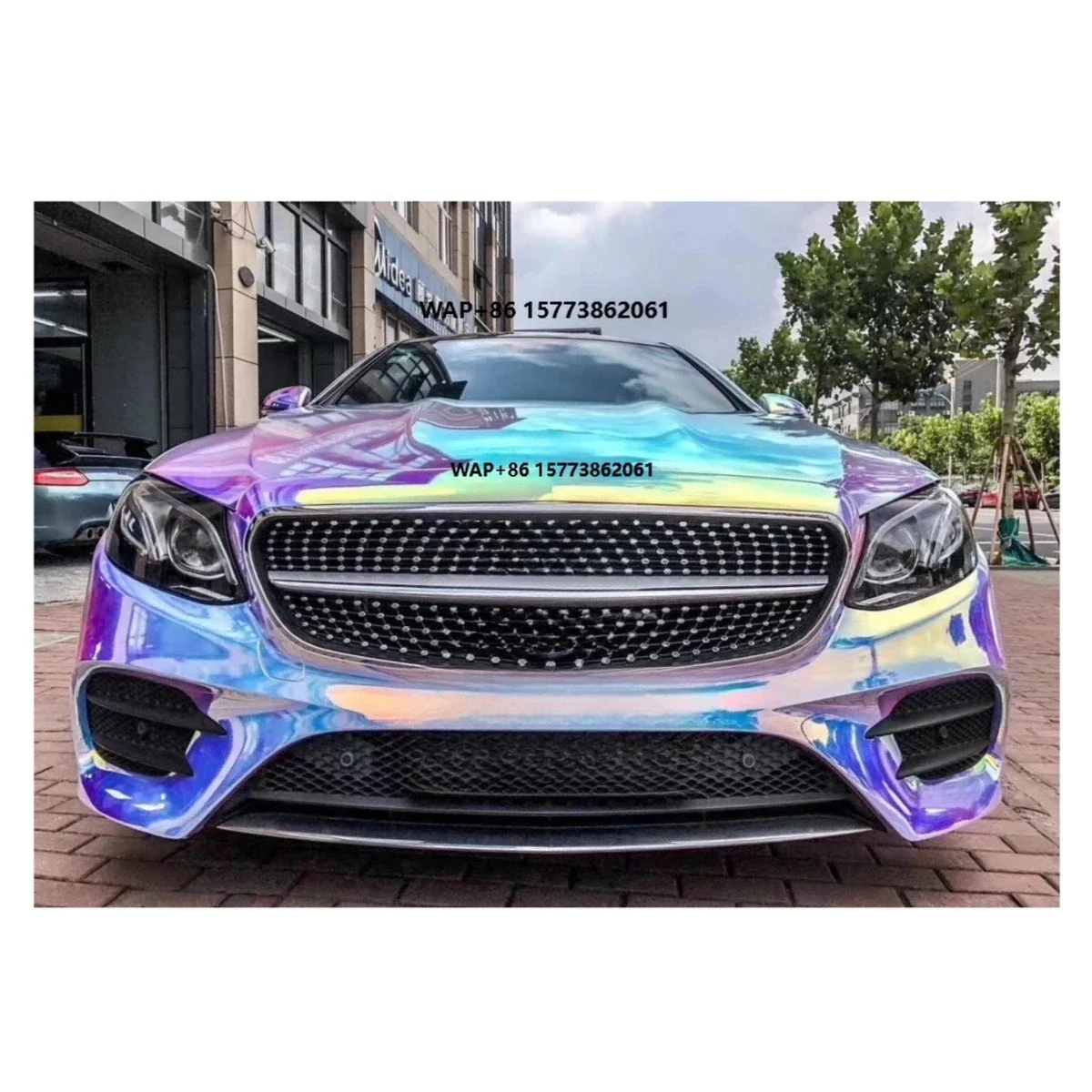 

Rainbow Chameleon Car Wrap Foil Auto Graphics Vinyl Chrome Wholesale Removeable Body Stickers in Roll Form