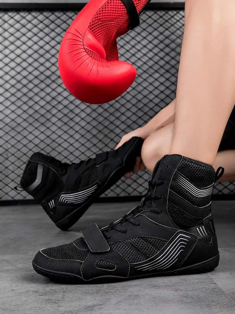 صيف جديد أحذية المصارعة الملاكمة اللياقة البدنية أحذية رجالي الدانتيل يصل أحذية رفع الأثقال أحذية المصارعة الرجالية أحذية المصارعة النسائية #6