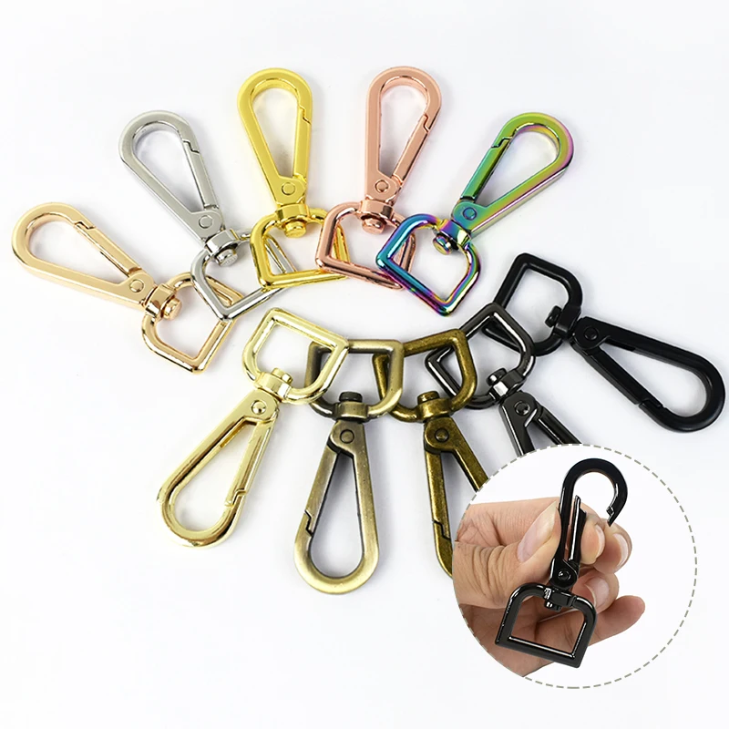 

5/10Pcs Meetee 16-50mm Metal Rotatable Lobster Clasp Bag Strap Dog Collar Connect Clasps Spring Snap Hook DIY Hardware Accessory