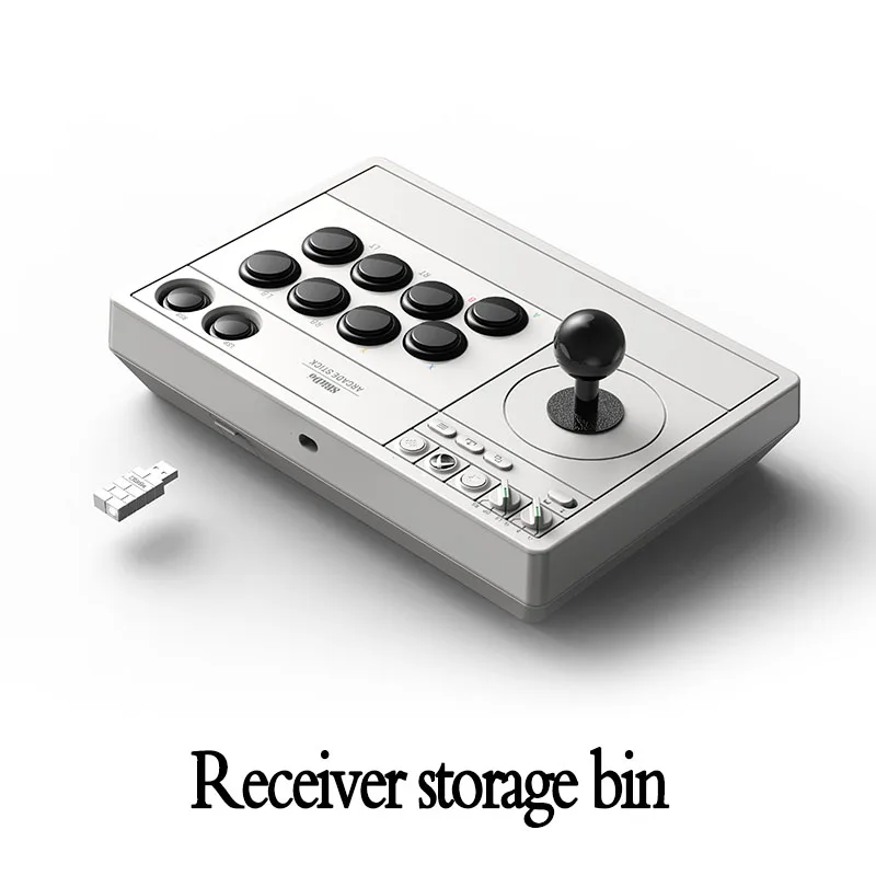 8BitDo Wired/Wireless 2.4G Arcade Stick 30 hours of playtime for Windows 10 and Xbox Series X/Xbox Series S/Xbox One