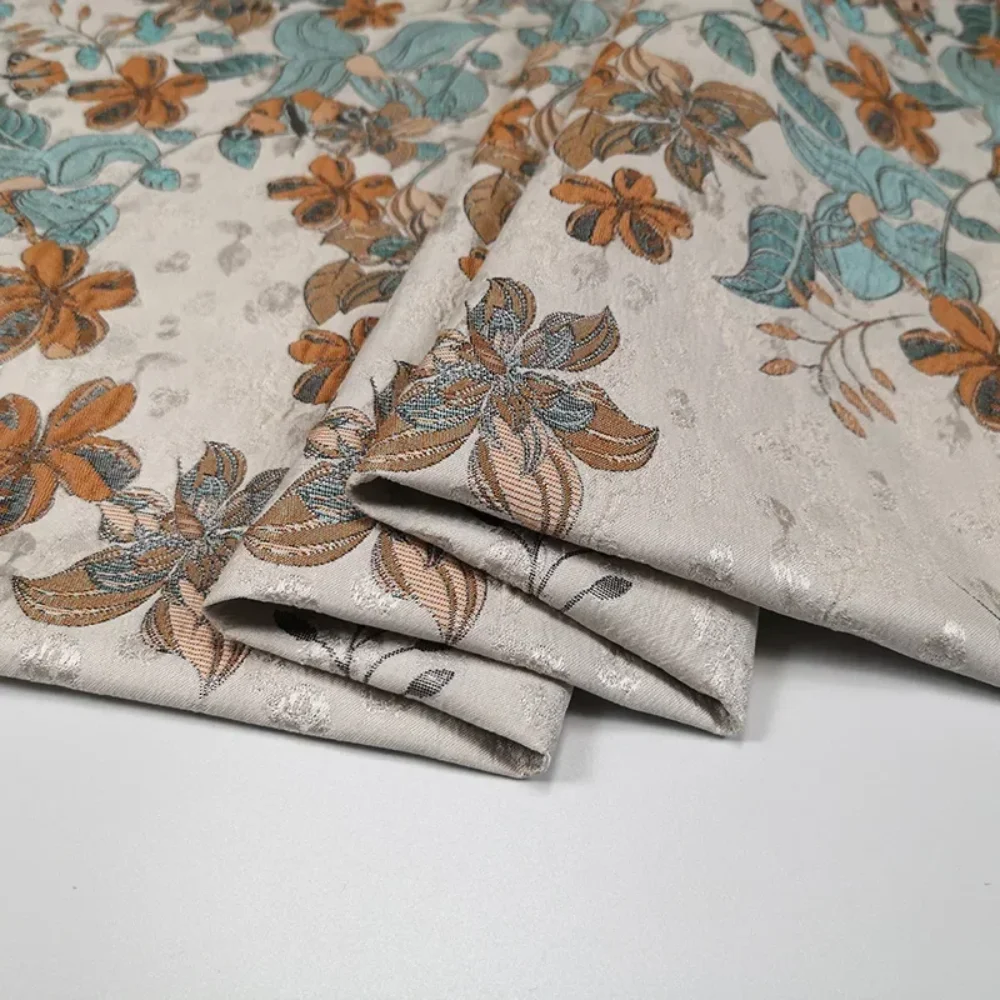 

Жаккардовая ткань Европейский бренд Ретро Тисненое весенне-осеннее платье Тренч Костюм Дизайнерский Diy Шить Жесткая ткань на метр