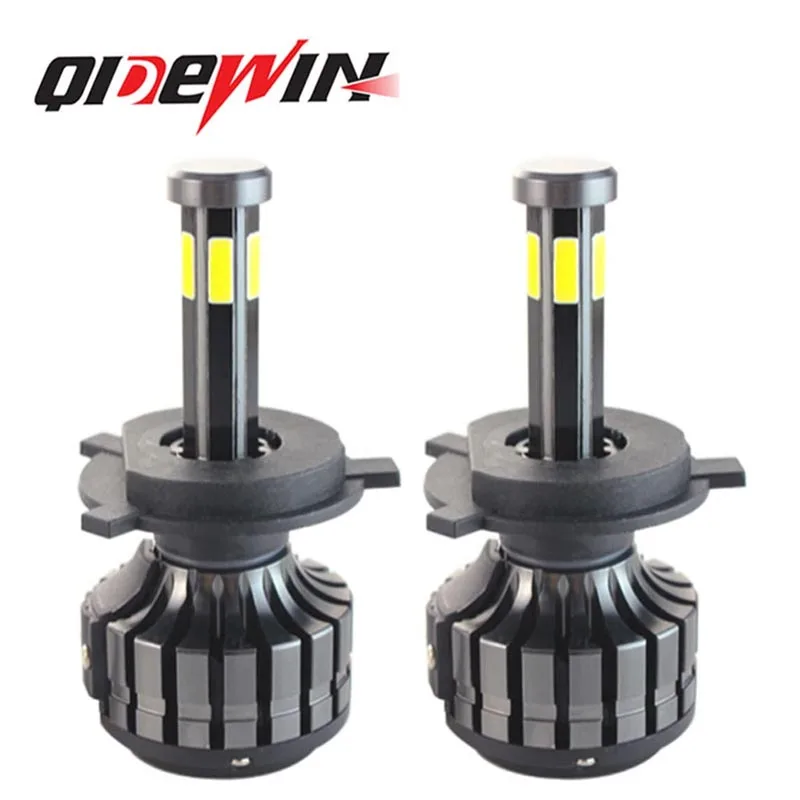 Canbus 6 Sides 3D 360 Degree H7 LED Mini H4 H1 HB3 HB4 Turbo Bi Projector Lens Light H11 9005 Car Headlight Bulb Auto Fog Lamp