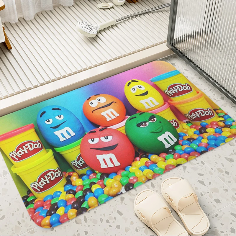 Bathroom Foot Mat M&M's Custom Balcony Bedroom Rug Living Room Floor Carpet Anti Slip Kitchen Hallway Main Door Entry Mat