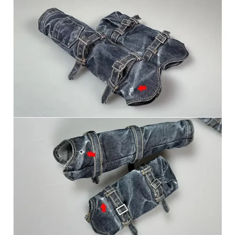 1/6 Scale หญิงล้าง DENIM เสื้อกั๊กขาทหารสําหรับ 12 "Action Figure Body