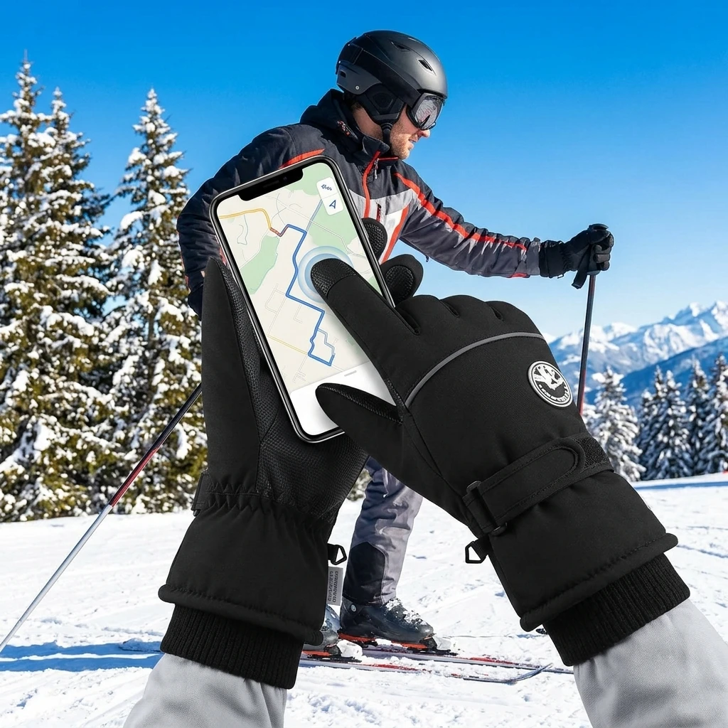 Cycling Gear Cold Weather - 1 paio di guanti da snowboard,