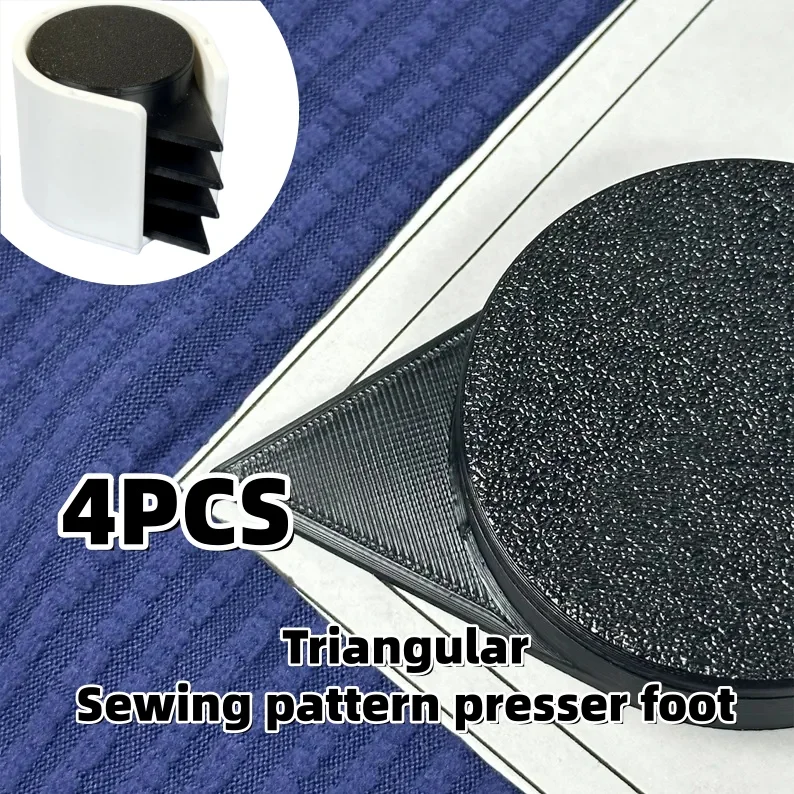 ชุดอุปกรณ์เย็บผ้ารูปสามเหลี่ยม 4 ชิ้น สำหรับงานควิลท์ผ้า กระดาษ และงานเย็บผ้าอื่นๆ
