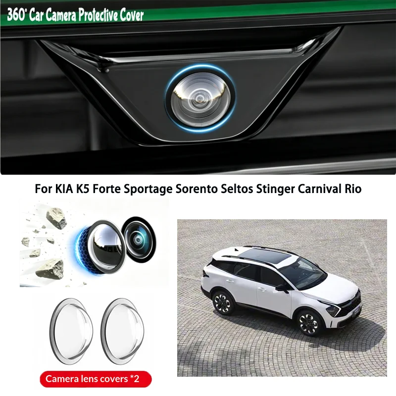

Car camera protective cover lens cover For KIA K5 Forte Sportage Sorento Seltos Stinger Carnival Rio