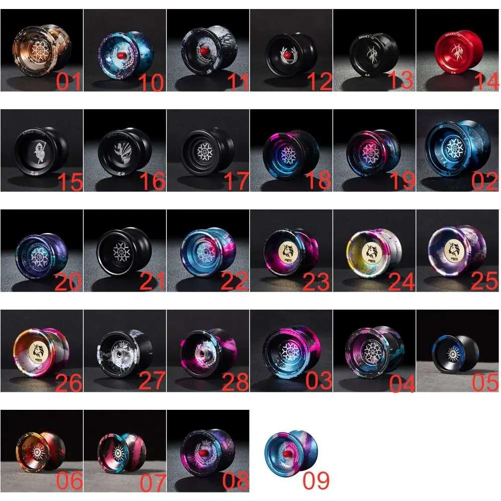 Fashion 10 Ball Bearing Metal Yoyo High Speed Alloy Aluminum Yo Yo Toys Professional Spinning String Yoyo Ball Kids Gift