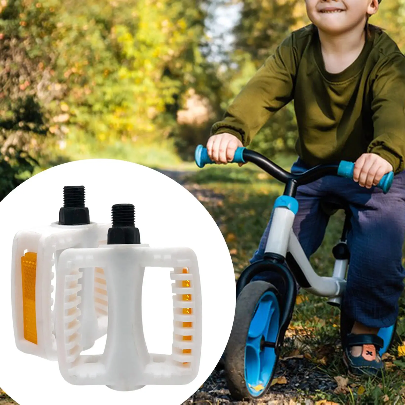 Universal Kid Bike Pedals Chrome Molybdenum Axle Folding Pedal Style Lightweight for 12 to 20 Inch Bikes