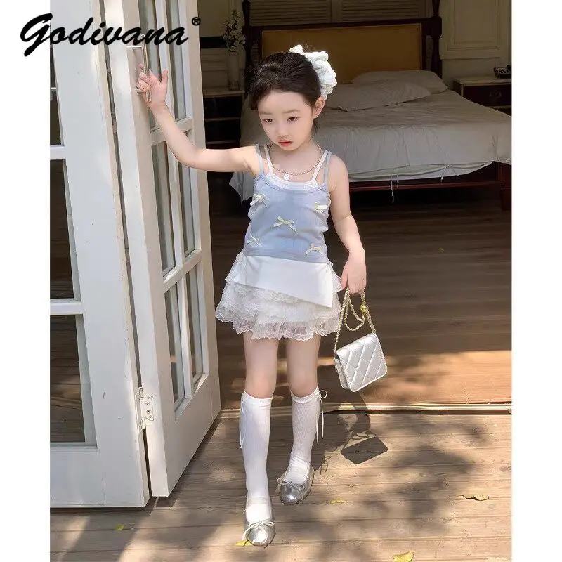 baby-girls-2026-new-summer-camisole-tank-top-skirt-set-childrens-layering-lace-trim-cake-skirt-korean-fashion-casual-clothes
