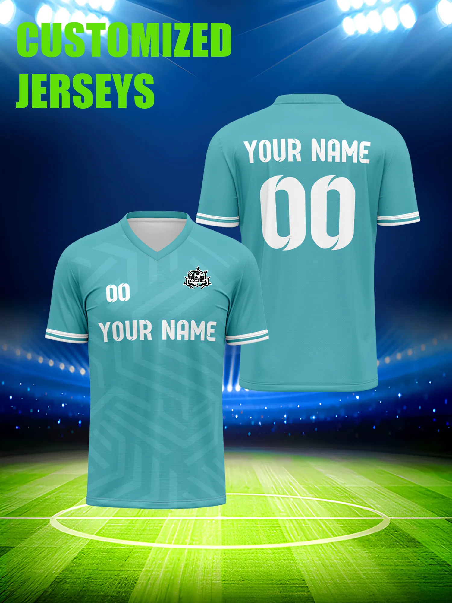 

Футболка для футбола с индивидуальным изображением, номером и именем, подарочный набор для болельщиков на праздничную дату