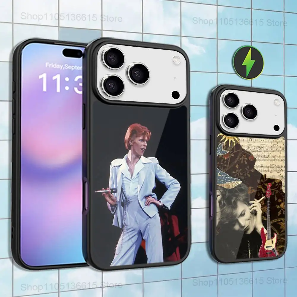 

Singer D-David B-BOWIE Phone Case For iPhone 16,15,17,14,13,12,11,Pro,Max,Plus,Air Mini,Magsafe,Magnetic Wireless Charging Case