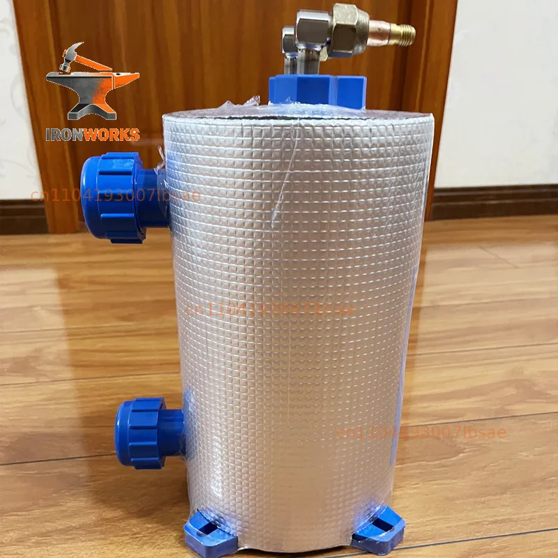 1HP titanium tube evaporator, pure  seawater fresh water refrigerator  cannon,   bucket.