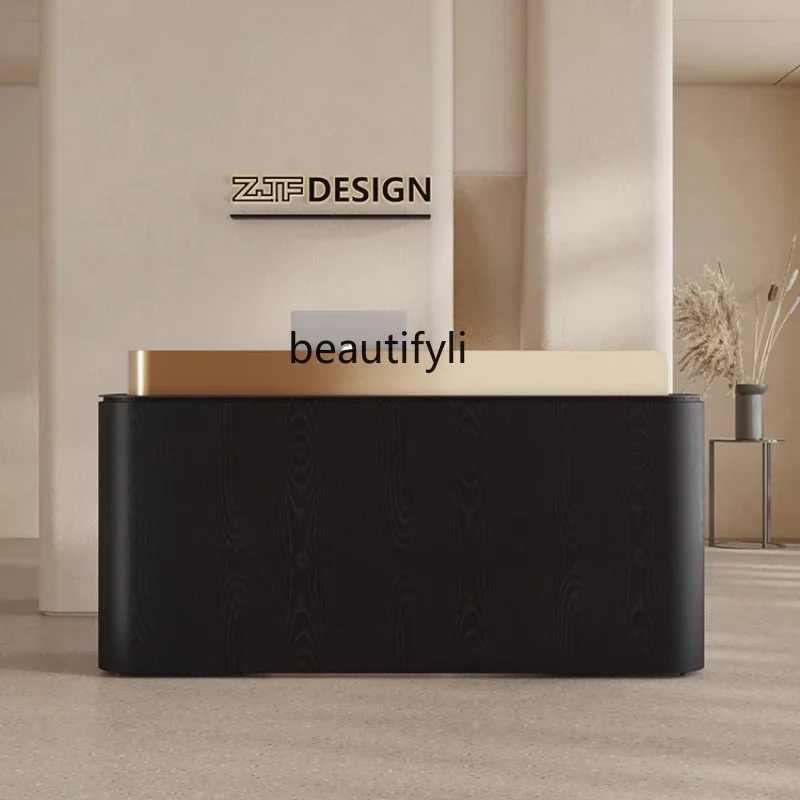 

V Clothing store checkout page Bar table Painting front desk Beauty salon Reception desk Service desk