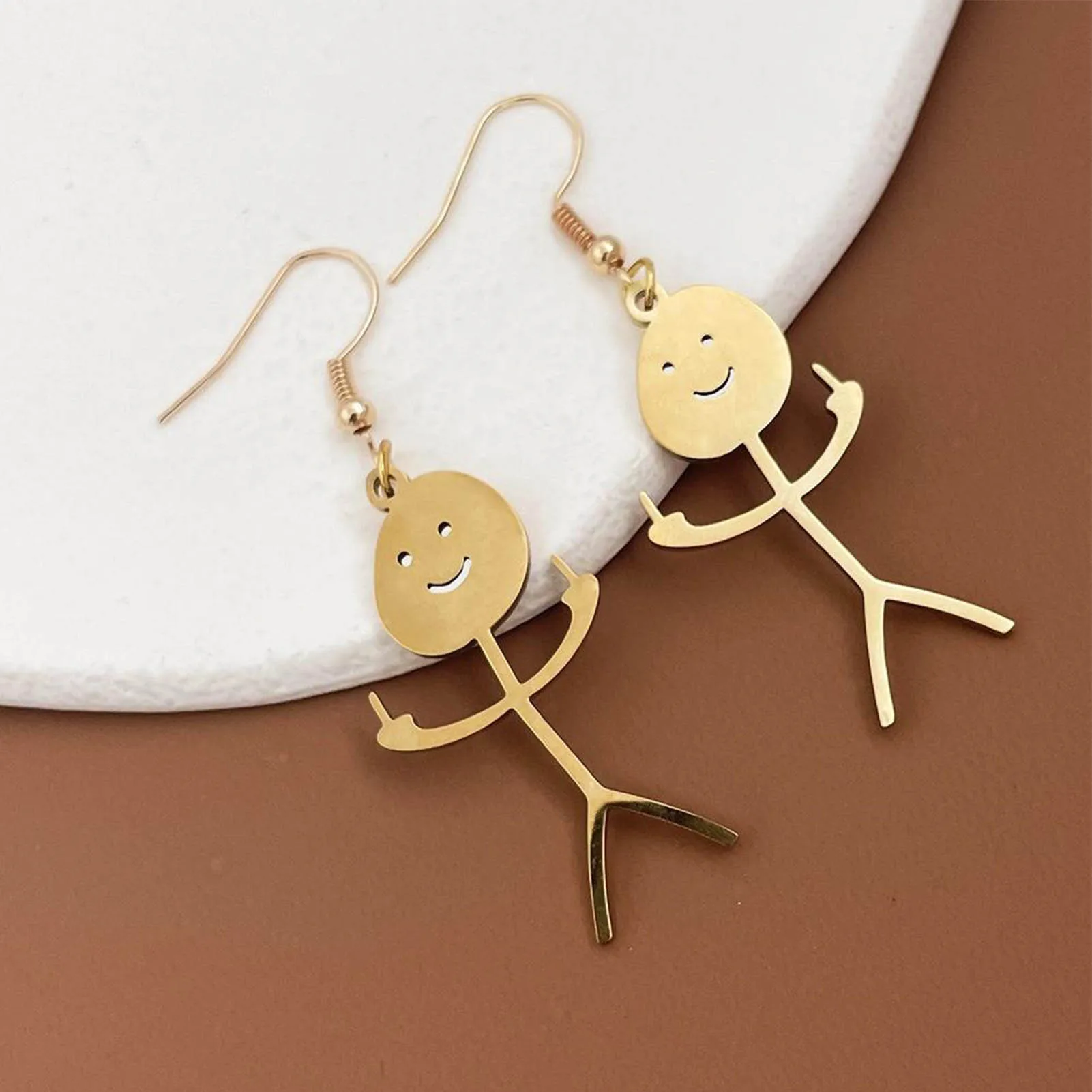 Funny  Drop Earrings Festival Durable Non-fading Hook Jewelry for Friend Family Neighbors Gift