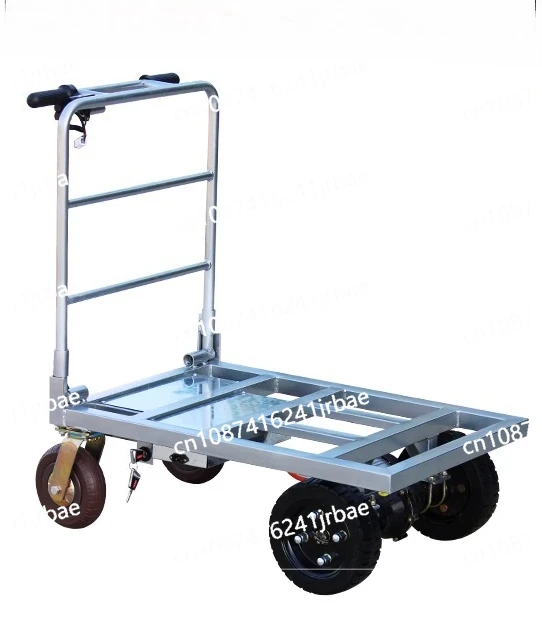 

Electric trolley pulls ceramic tile special truck into elevator folding truck