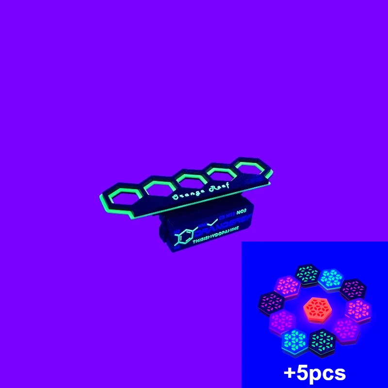 Aquarium landschapsarchitectuur fluorescerende koraalbeugel met magnetische aantrekkingskracht Lichtgevend fragmentvoortplantingsrek 3D-geprinte beugel