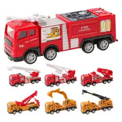 Diecast Simulation Firetrucks Toy Mini Cars Model Vehicle Fire Fight Truck Educational Toy Fire Rescue Vehicle Car Toy For Kids