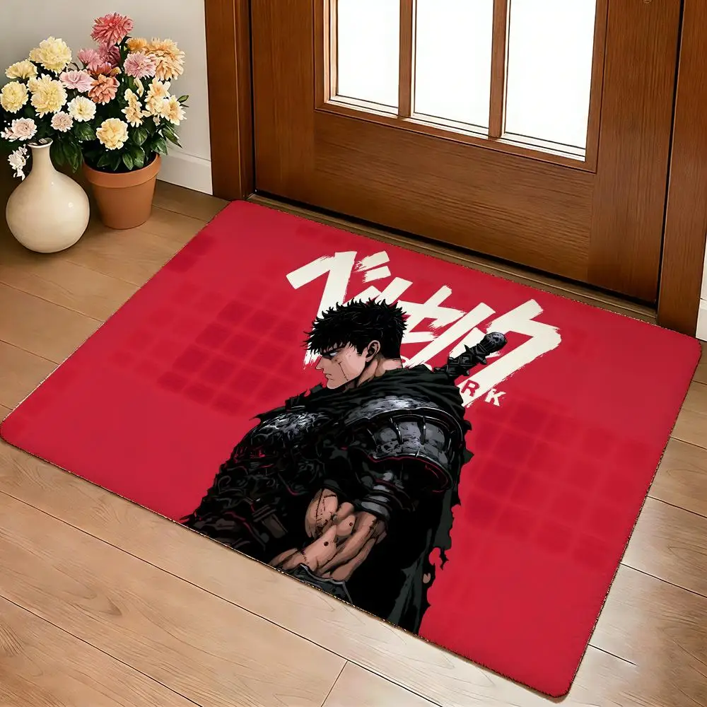 Guts Sword In Berserk Floor Mat Cozy Flannel Soft Thick Non-Slip Mat For Living Room Bedroom Kitchen Decor Rugs