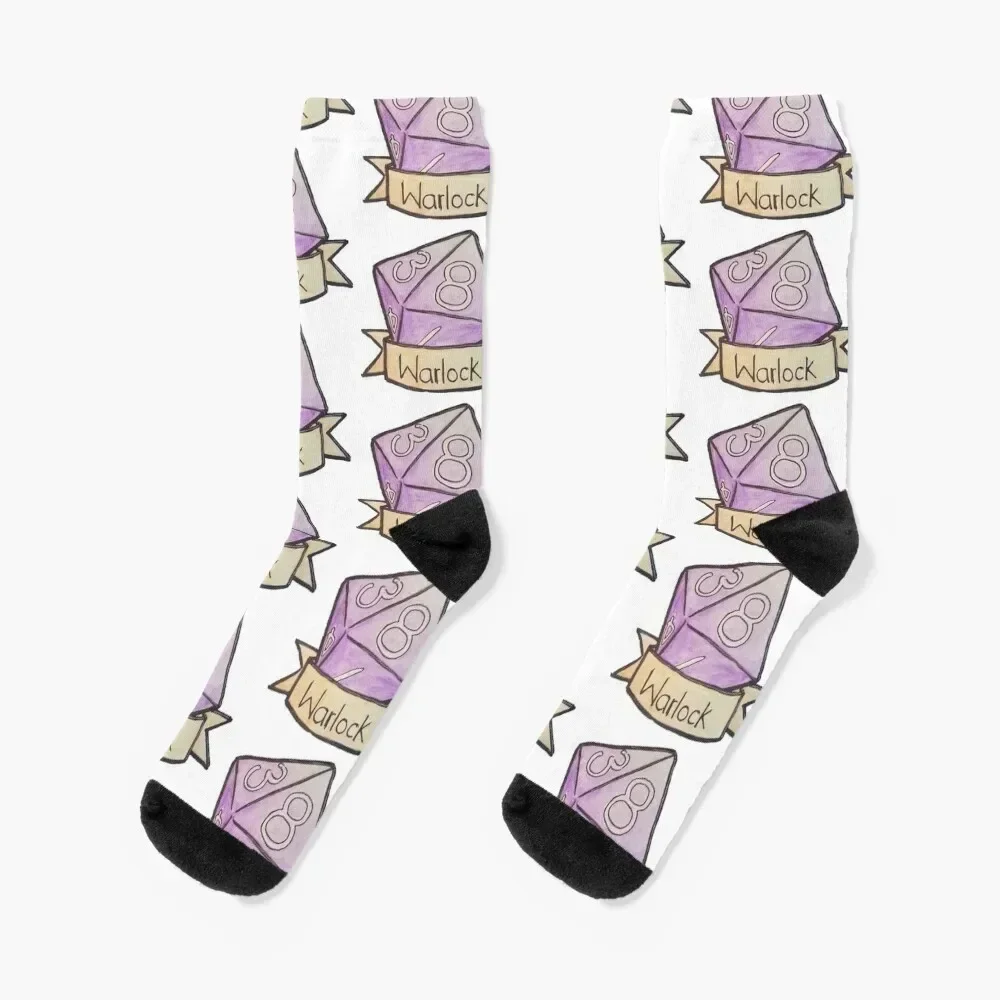 D&D Warlock Hit Dice Socks anime Stockings man christmass gift Designer Man Socks Women's