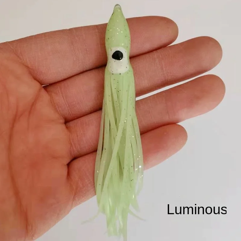 Fish Lure Octopus Squid Soft Bait Bionic Design Simulation Realistic Squid Luya Bait Fishing Supplies Artificial Bait Colorful