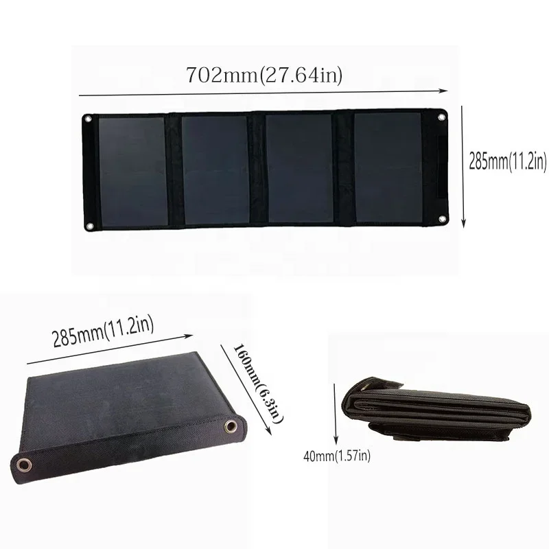 

Type C USB Fast Charging Cheapest Solar Panels for Cellphone Foldable Portable Solar Panel for Camping Solar Charger 28W